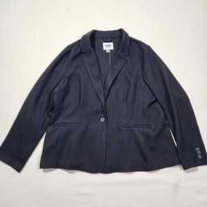 Old Navy Black Blazer Jacket Women Size XXL Single Button